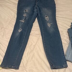Distressed Blue Women's Jeans